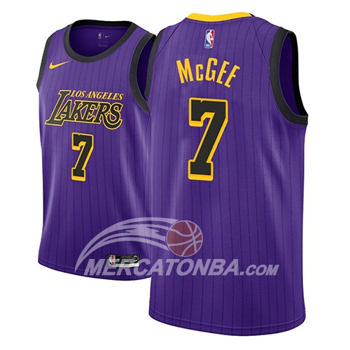 Maglia NBA Los Angeles Lakers Javale Mcgee Ciudad 2018 Viola